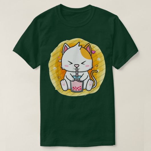 Cat Boba Tea Bubble Tee Anime Kawaii Neko Tea Lieb (Design vorne)