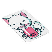 Cat Boba Tea Kühlschrank Magnet (Rechte Seite)