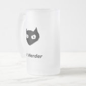 Cat Boo Cat Herder Mattglas Bierglas (Vorderseite Links)