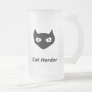 Cat Boo Cat Herder Mattglas Bierglas