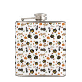 Cat Boo Halloween Flachmann (Vorderseite)