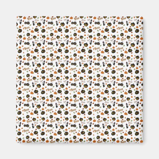 Cat Boo Halloween Magnet (Vorne)