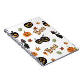 Cat Boo Halloween Notizblock (Rechte Seite)