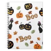 Cat Boo Halloween Notizblock (Vorderseite)