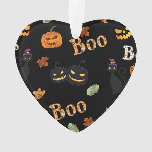 Cat Boo Halloween Ornament (Rückseite)
