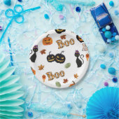 Cat Boo Halloween Pappteller (Party)