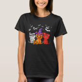 Cat Boo Halloween T-Shirt (Vorderseite)