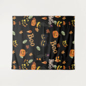 Cat Boo Halloween Wandteppich (Vorderseite (Horizontal))