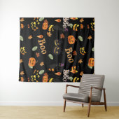 Cat Boo Halloween Wandteppich (Beispiel (Horizontal))