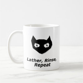 Cat Boo Lather Rinse Wiederholung Kaffeetasse