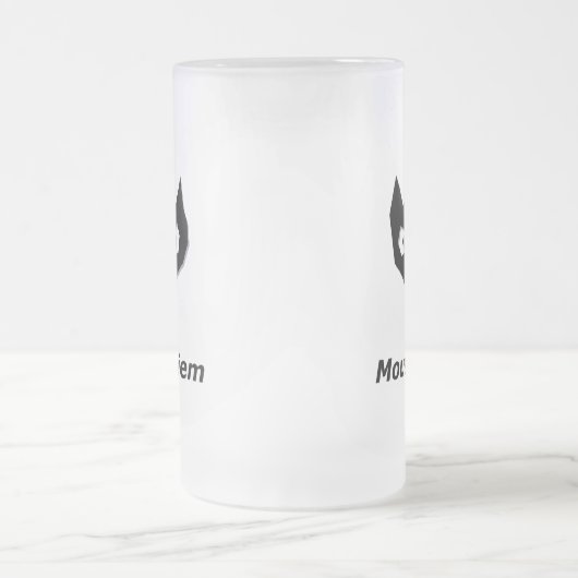 Cat Boo Mouse Diem Mattglas Bierglas (Mittel)