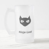Cat Boo Ninja Loot Mattglas Bierglas (Links)