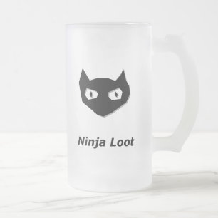 Cat Boo Ninja Loot Mattglas Bierglas