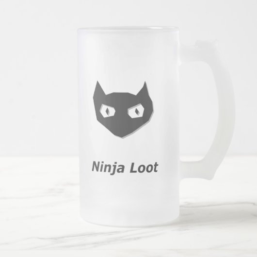 Cat Boo Ninja Loot Mattglas Bierglas (Rechts)