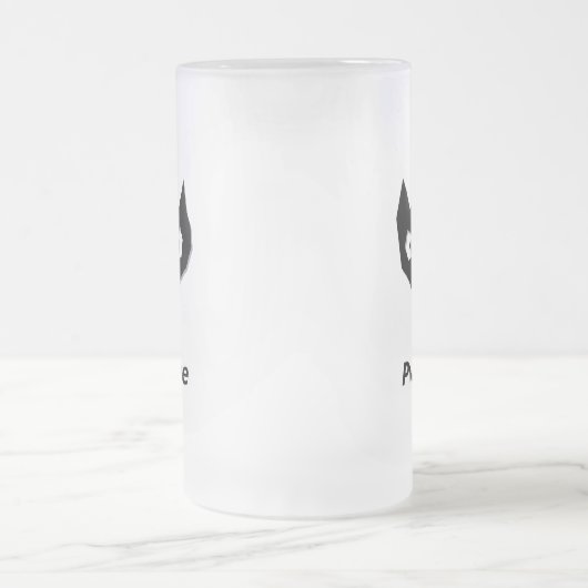 Cat Boo Pwnage Mattglas Bierglas (Mittel)