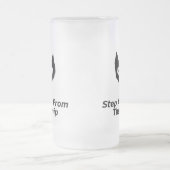 Cat Boo tritt weg vom Catnip Mattglas Bierglas (Mittel)