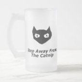 Cat Boo tritt weg vom Catnip Mattglas Bierglas (Links)