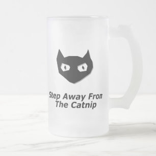 Cat Boo tritt weg vom Catnip Mattglas Bierglas