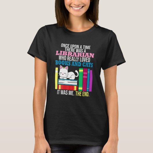 Cat  Book Feline Owner Reader Bookworm T-Shirt (Vorderseite)