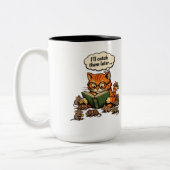 cat book zweifarbige tasse (Links)