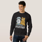 Cat books  Cat bookworm  Cat book Sweatshirt (Vorne ganz)