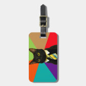 Cat-Boss in der Krawatte Gepäckanhänger (Vorderseite vertikal)