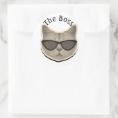Cat Boss Sticker (Tasche)