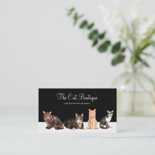 Cat Boutique - Einzelhandel oder Website Visitenkarte (Stehend Vorderseite)