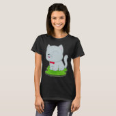 Cat Bow-Krawatte T-Shirt (Vorne ganz)