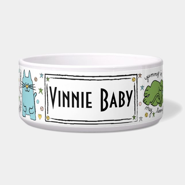 CAT-Bowl für Haustiere groß Napf (Vorderseite)