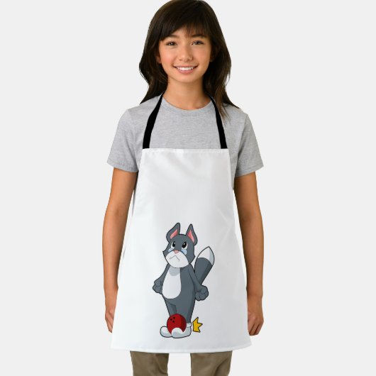 Cat Bowling Bowling ball Schürze (Insitu)