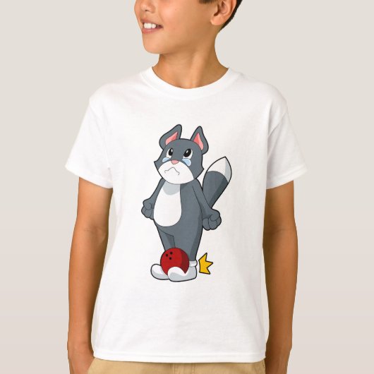 Cat Bowling Bowling ball T-Shirt (Vorderseite)