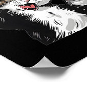 Cat Boxing Champion Funny Niedlich Kitten Fighter Poster (Ecke)
