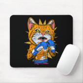 Cat Boxing Kitten Boxhandschuhe Boxer Funny Cat Me Mousepad (Mit Mouse)