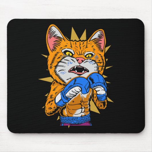 Cat Boxing Kitten Boxhandschuhe Boxer Funny Cat Me Mousepad (Vorne)