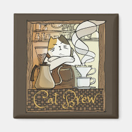 Cat Brew Magnet