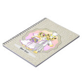 Cat Bride and Groom Wedding Notebook Notizblock (Linke Seite)
