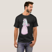 Cat Bride Bunch of flowers Wedding T-Shirt (Vorne ganz)
