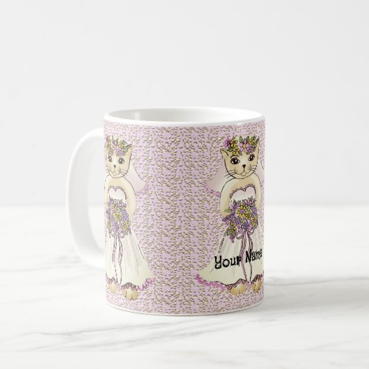 Cat Bride Tasse (Vorderseite Links)