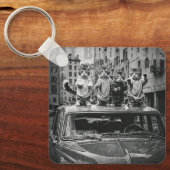 cat brothers-BW Schlüsselanhänger (Vorderseite)