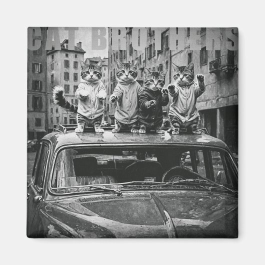 cat brothers magnet (Vorne)