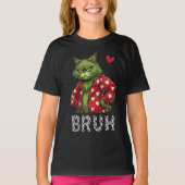 Cat Bruh Funny Valentine's Day T-Shirt (Vorderseite)