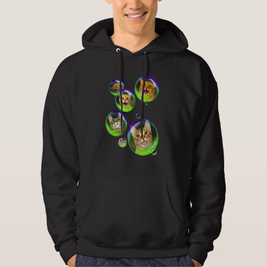 Cat Bubble Soap Gigapixel Kitty Cat Hoodie (Vorderseite)