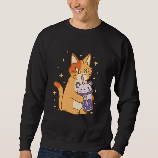 Cat Bubble Tee Cool Retro Spaß Seltsame Bizarre Ku (Vorderseite)