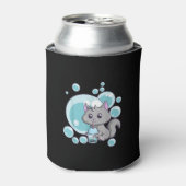 Cat Bubble Tee-Geschenk | Witziges Boba Tee Katzen Dosenkühler (Kanne Vorderseite)