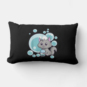 Cat Bubble Tee-Geschenk   Witziges Boba Tee Katzen Lendenkissen