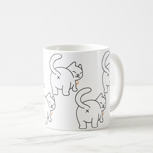 Cat Bum Tasse (VorderseiteRechts)