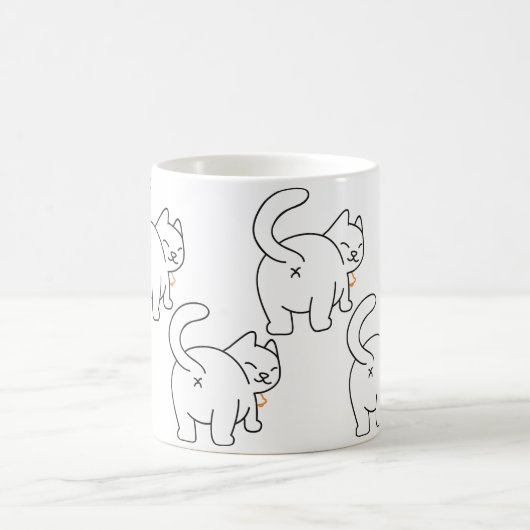Cat Bum Tasse (Mittel)
