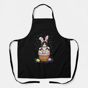 Cat Bunny Oars Eggs Meowy Osterkaninchen Lover Men Schürze