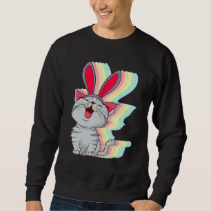 Cat Bunny Oars Ostertag Niedlicher Pet Kitten Boys Sweatshirt